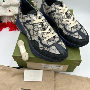 Men's Gucci Rython GG Supreme, low top sneakers size 13 made in Italy